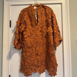 J. marie Burnt Orange Seraphina Dress